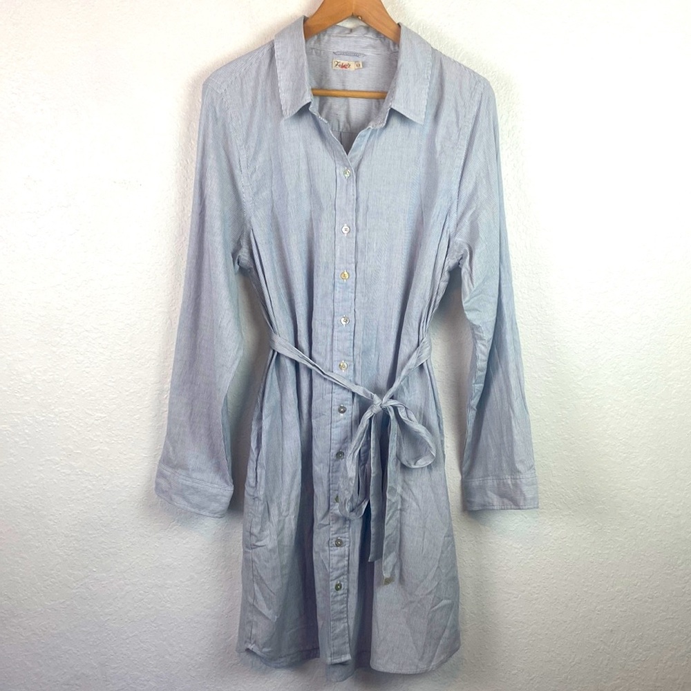 Faherty Light Blue Midi Dress